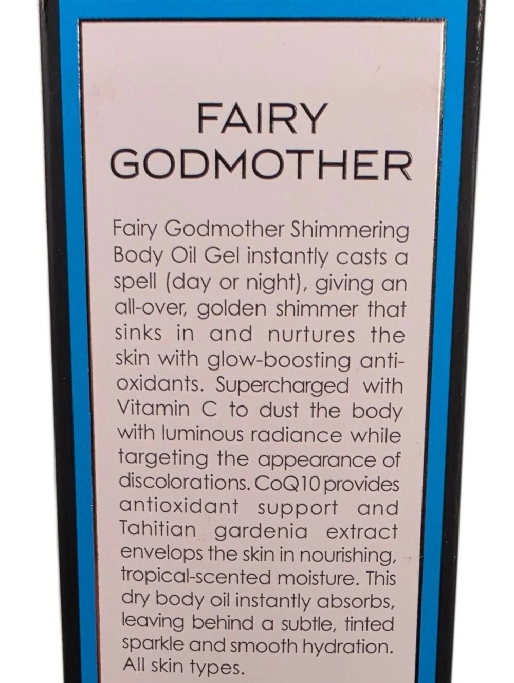 Sunday Riley Fairy Godmother Shimmering Body Oil Gel (Gold) NIB!